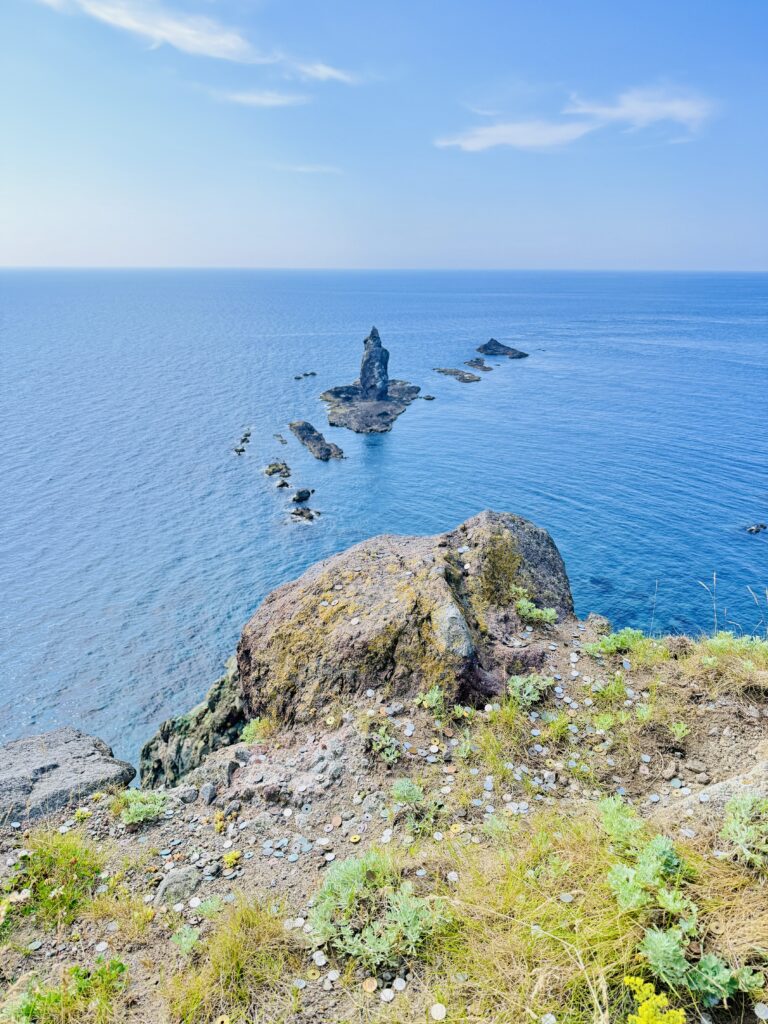 Tip of Cape Kamui overlooking the Shakotan Blue Sea of Japan