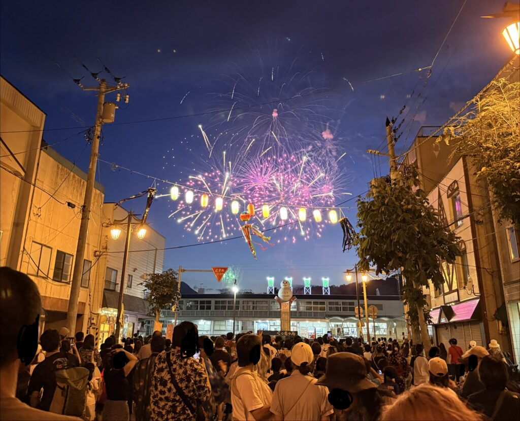 Kutchan Potato Festival 2026 ping fireworks at Kutchan Station